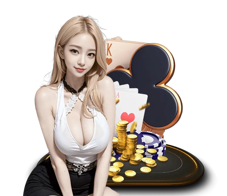 Bàn Blackjack với người chia bài và lá bài